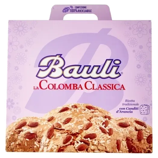 Кекс (Панеттон) з мигдалем і апельсиновою цедрою класичний Bauli La Colomba Classica 1 кг Італія