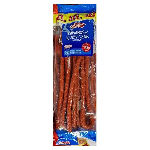 Ковбаски Кабаноски зі свинини Pikok KABANOSY 500 г Польща
