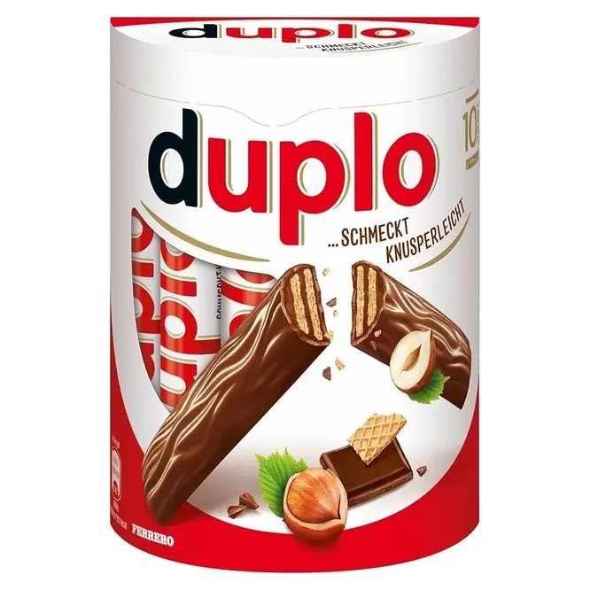 Шоколадний батончик з шоколадно – горіховою начинкою Ferrero Duplo (10штх18.2г) 182г Німеччина