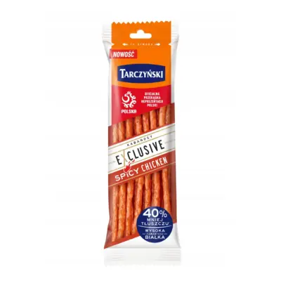 Ковбаски Кабанос із курки, TARCZY| SKI Exclusive Kabanosy Spicy Chicken 90 г Польща