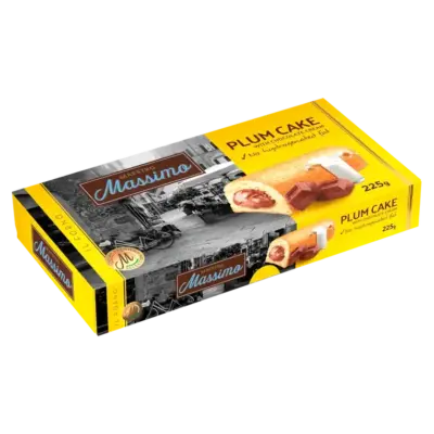 Тістечко бісквітне із шоколадним кремом Maestro Massimo Plum Cake Chocolate 225 г (5 шт.) Італія