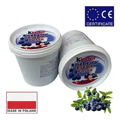 Шоколадна чорнично-карамельна паста (крем) Kinder blueberry Cream Pasta Польща 500г