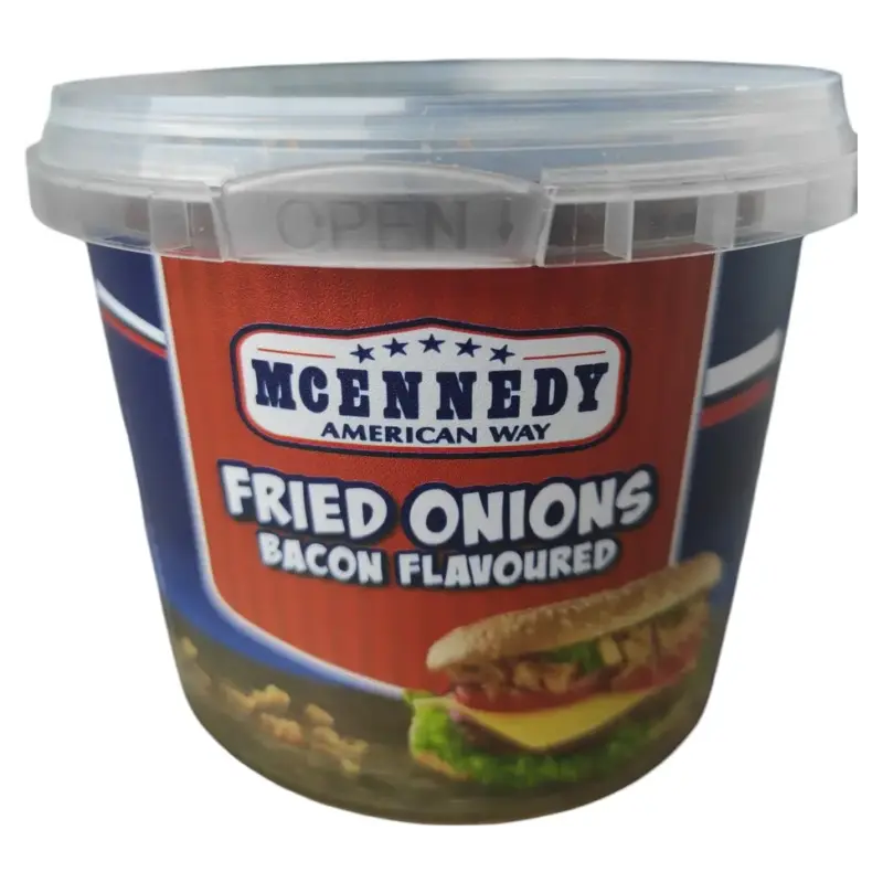 Хрусткий смажений лук зі смаком бекону Fried Onions Bacon Flavoured 100 г Німеччина