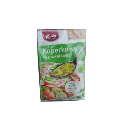 Соус салатный с укропом Kania Sos salatkowy Koperkowy (5шт по 9г) 45г Германия