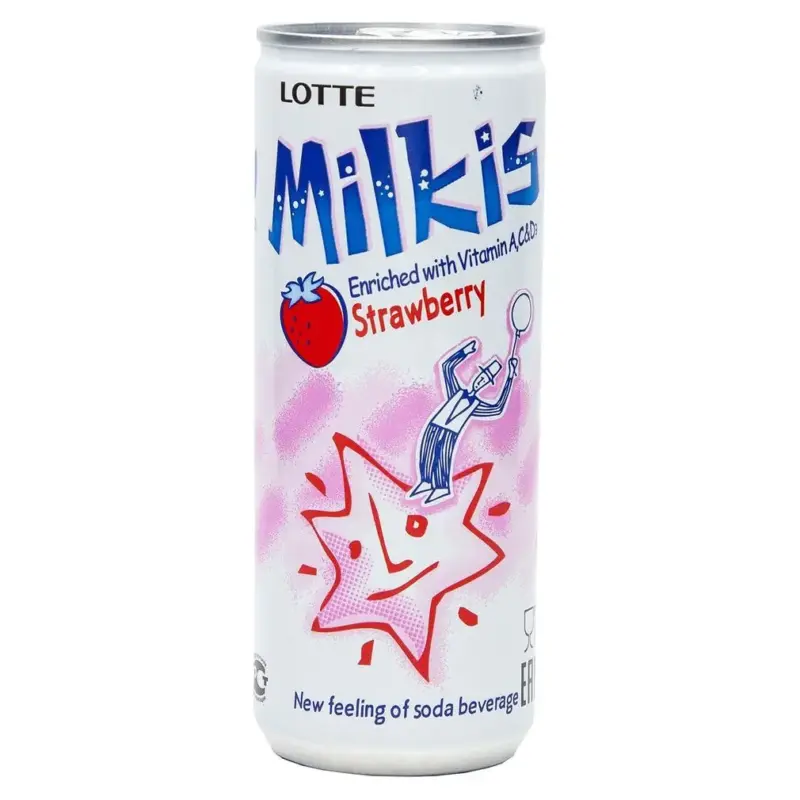 Молочний напій Мілкіс зі смаком полуниці Milkis Корея