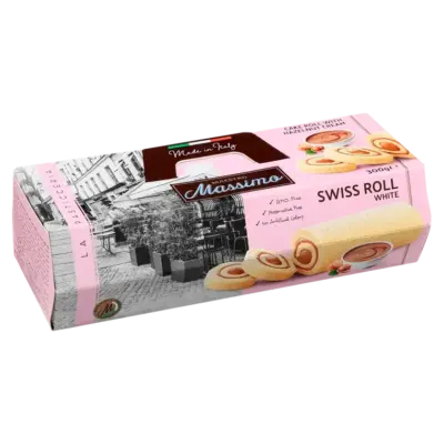 Рулет бісквітний із горіховим кремом Maestro Massimo whith Hazelnut Cream 300 г Італія