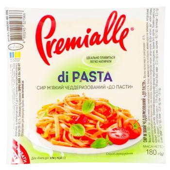 Сир м'який чедерезований Моцарела "До пасти" 45% Premialle di Pasta в/у 180 г Україна