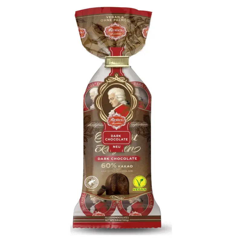 Цукерки Mozart-Kugel Dark Chocolate 60% какао Reber Німеччина 160г
