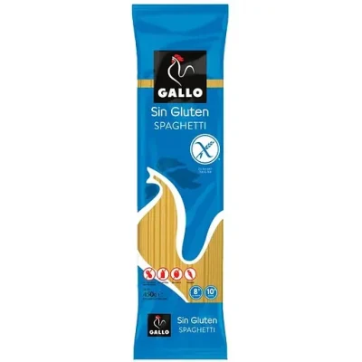 Макаронні вироби БЕЗ ГЛЮТЕНА, ЛАКТОЗИ, ЯІЦ Спагеті Gallo Spaghetti 450 г Іспанія