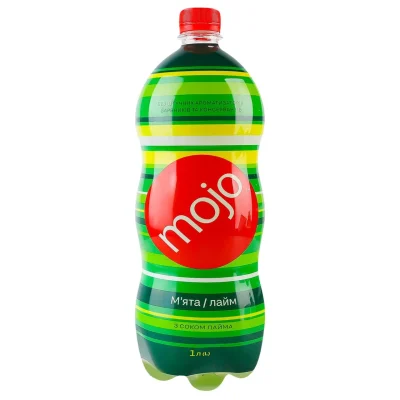 Напій Mojo зі смаком М'ята Лайм 1 л Україна