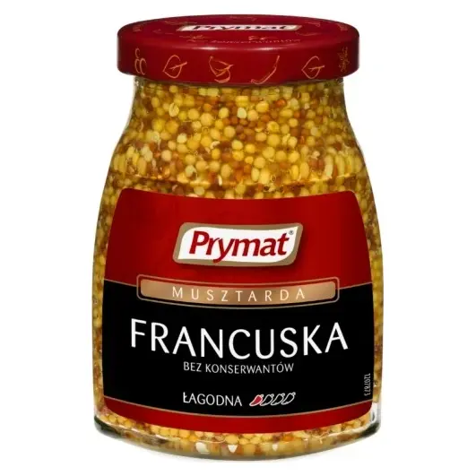 Французька Гірчиця БЕЗ КОНСЕРВАНІВ PRYMAT FRANCUSKA ≥agodna180г Польща