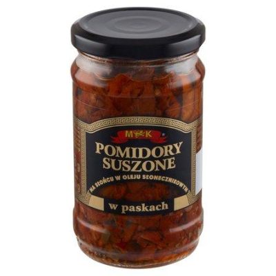 В'ялені помідори на виноградній лозі в олії смужками MK POMIDORY SUSZONE 280 г Польща