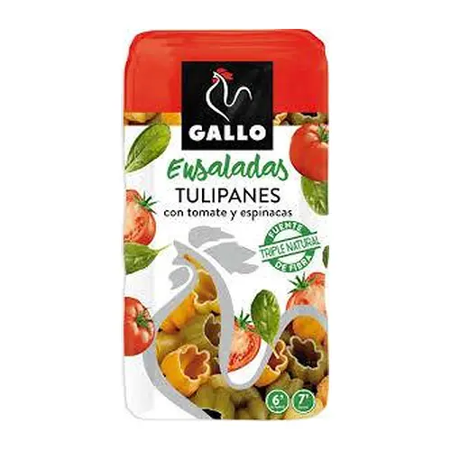 Макаронні вироби з томатами та шпинатом тюльпани Gallo Ensaladas Tulipanes 450 г Іспанія