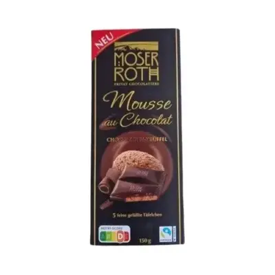 Шоколад чорний Moser Roth Mousse Au Chocolat Chocoladen-Truffel 150 г Німеччина
