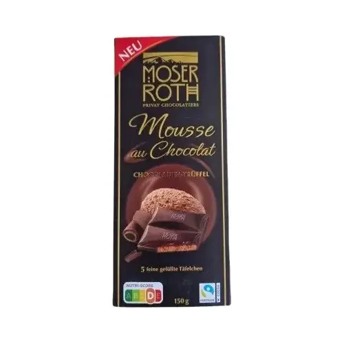 Шоколад чорний Moser Roth Mousse Au Chocolat Chocoladen-Truffel 150 г Німеччина