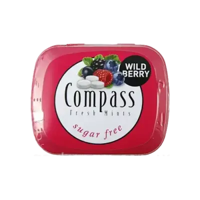 Льодяники БЕЗ САХАРА Лісова ягода Compass wild berry 14 г Німеччина