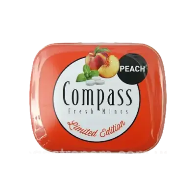 Льодяники БЕЗ САХАРА Персик Compass peach 14 г Німеччина