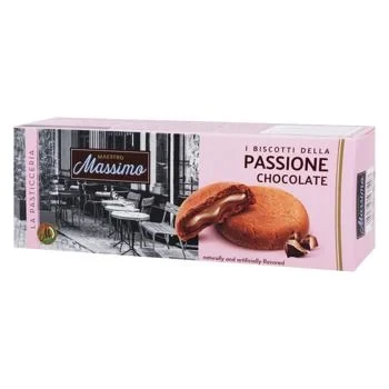 Печиво з шоколадним кремом Maestro Massimo Passione Coconut 150 г Італія