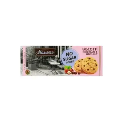 Печиво БЕЗ САХАРА із шоколадно-горіховою крихтою Maestro Massimo Biscotti 135 г Італія