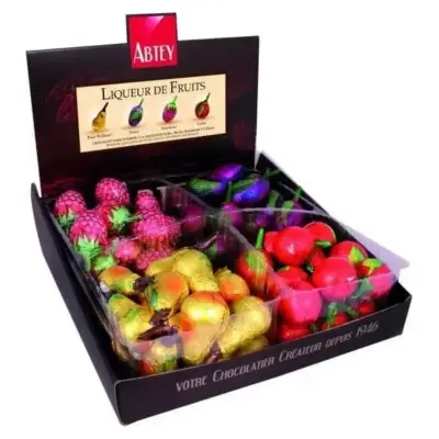 Конфеты  с фруктовыми ликерами LIQUEURS DE FRUITS ABTEY 72 шт. 720 г  Франция