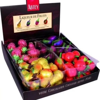 Цукерки з фруктовими лікерами LIQUEURS DE FRUITS ABTEY 72 шт. 720 г Франція