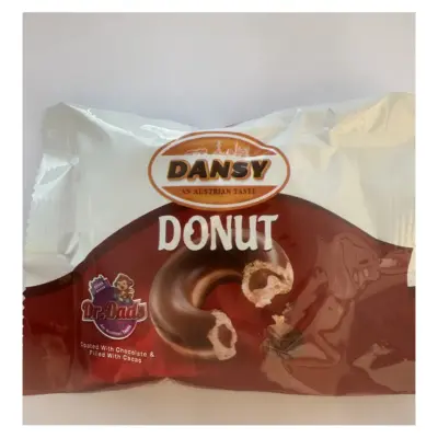 Донат (Пончик, печиво) у глазурі із шоколадною начинкою Dansy 30 г Туреччина