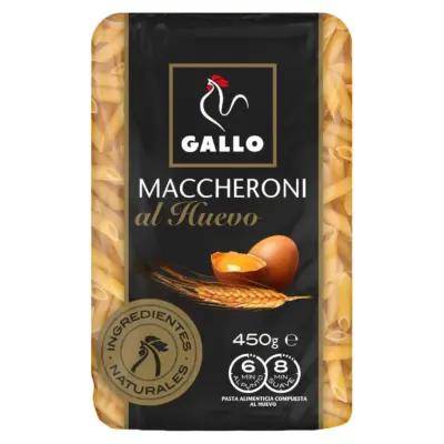 Макаронні вироби Пір'я Яєчні Gallo Maccheroni al Huevo 450 г Іспанія