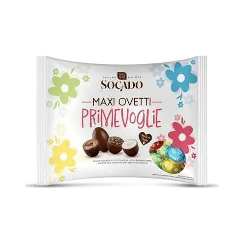 Цукерки шоколадні Яйця Асорті Socado Maxi Ovetti Primevoglie 450 г Італія