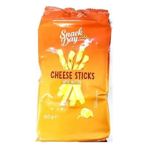 Сирні хрусткі палички з додаванням олії Snack Day Cheese Sticks 150 г Нідерланди