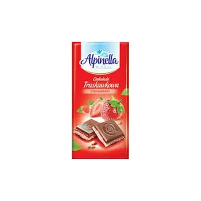Шоколад "Alpinella" (Альпінела Полуничний смак), Польща, 100 г