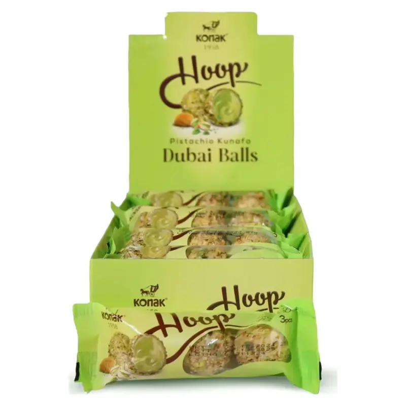 Дубайські кульки Konak Hoop Antep Fistlkli Kadayfli Top Gofret 27 г