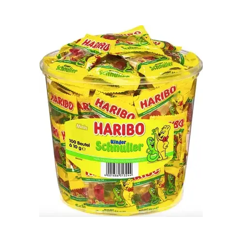 Желейні цукерки соски-пустушки Haribo Kinder Schnuller (фруктовий мікс) 1000 г (100 шт.х10г) Німеччина