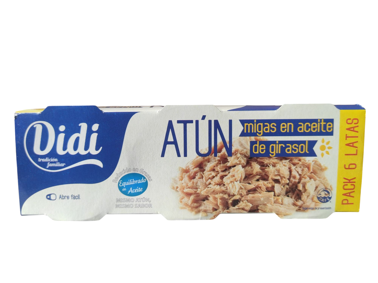 Тунець у соняшниковій олії Didi Atun migas en aceite de girasol (6х60 мл) 360 мл Іспанія
