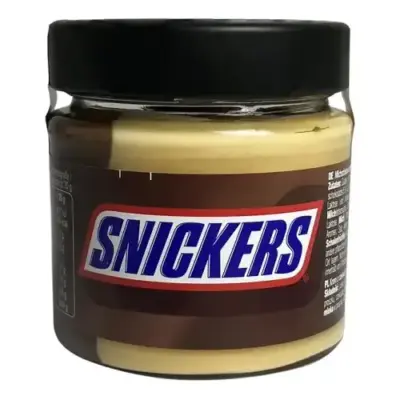 Шоколадна паста (крем) Snickers 200 г Великобританія