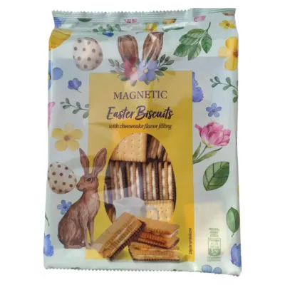 Печиво бісквітне з кремовою начинкою (укус чизкейк) Magnetic Easter Biscuits 707 г Польща