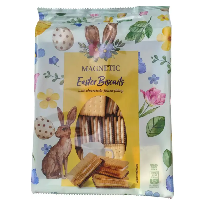 Печиво бісквітне з кремовою начинкою (укус чизкейк) Magnetic Easter Biscuits 707 г Польща