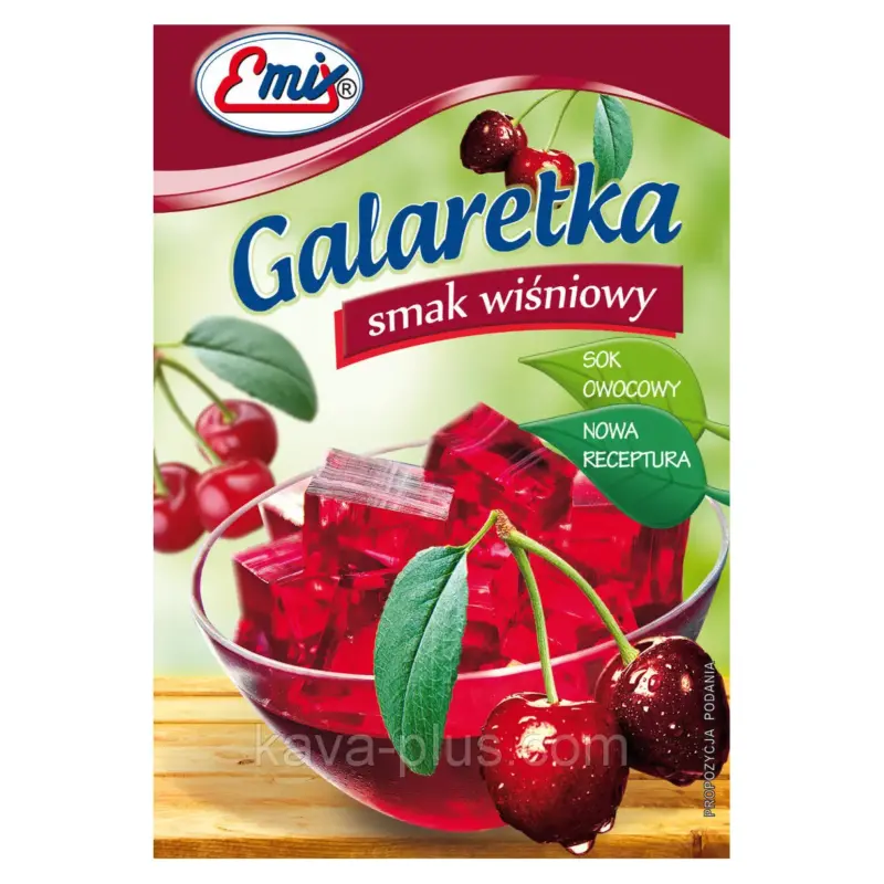 Галаретка (Желе) зі смаком вишні Emix Польща 79г