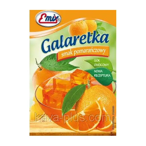 Галаретка (Желе) зі смаком апельсина Emix Польща 79г