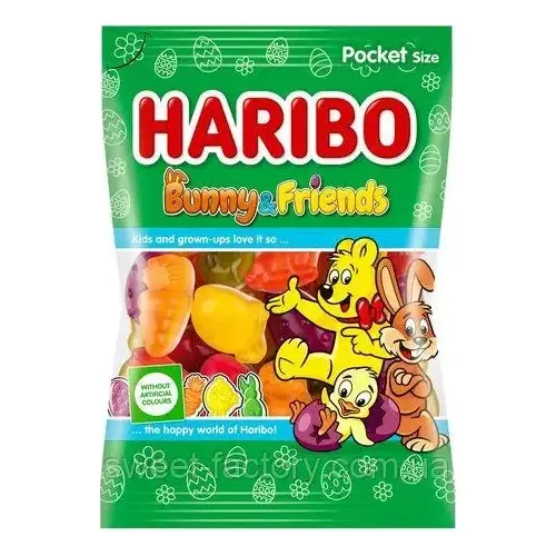 Желейні цукерки Кролик і друзі Haribo Bunny & Friends175г Німеччина