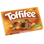 Цукерки фундук в карамелі з кремовою нугою і шоколадом Mister Choc Toffifee&Nuts Німеччина 125г