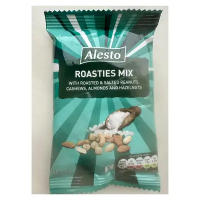 Горіховий мікс із солоним арахісом, кеш'ю, мигдалем, фундуком Alesto Mix 150 г Польща