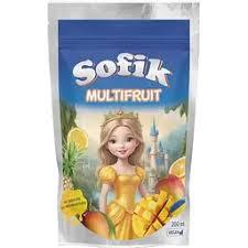 Напій сіковий Мультифрукт Sofik Multirrut з трубочкою 200 мл