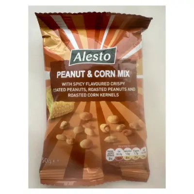 Мікс смажених арахісу та кукурудзи, хрусткі, з гострим смаком Alesto Mix 150 г Польща