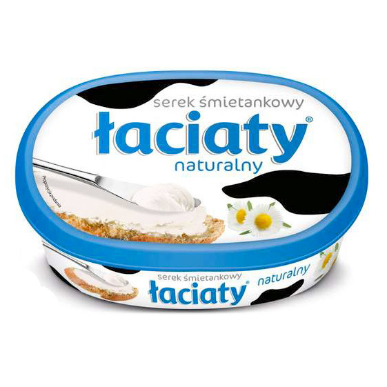 Сир-крем (сирна намазка) Laciaty натуральний Польща 135г