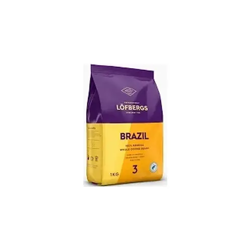 Кава в зернах 100% Арабіка Lofbergs Brazil 1 кг Швеція