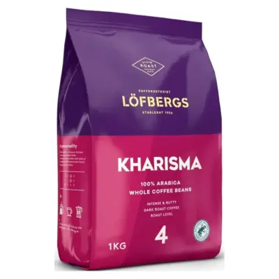 Кава в зернах 100% Арабіка Lofbergs Kharisma 1 кг Швеція