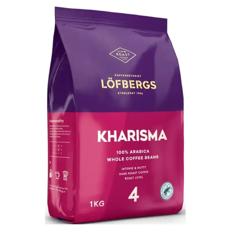 Кава в зернах 100% Арабіка Lofbergs Kharisma 1 кг Швеція