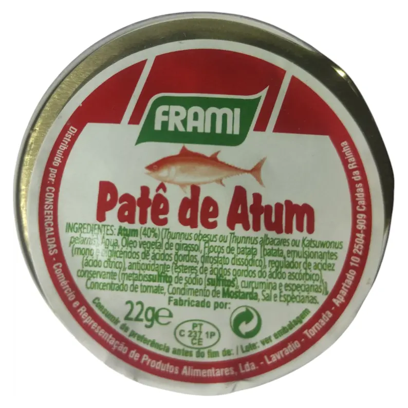 Паштет із тунця FRAMI Pate de Atun 22 г Португалія