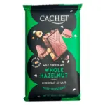 Шоколад CACHET (КАШЕТ) молочний 32% какао з фундуком (лісовий горіх) Бельгія 300г