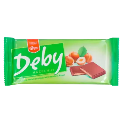Молочна кондитерська плитка з горіховою начинкою Deby 90 г Польща